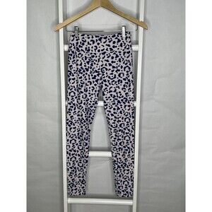 LuLaRoe Leggings Womens One Size Pink Navy Abstract Animal Print Athletic